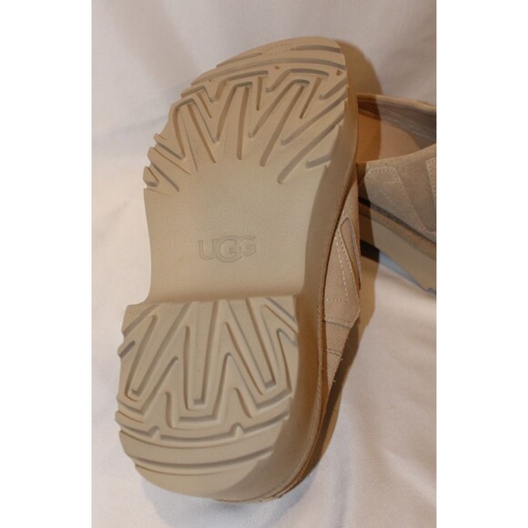 UGG WOMEN'S SUNWAVE SUEDE SLIP ON CLOGS MUS BEIGE SLIPPERS SZ 8 NWOB - Picture 6 of 6